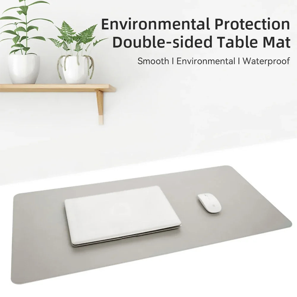 Minimalist PU Leather Desk Mat