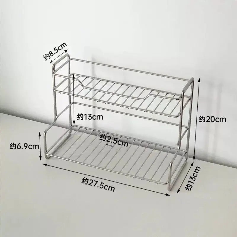 Compact Stainless Steel Kitchen Rack