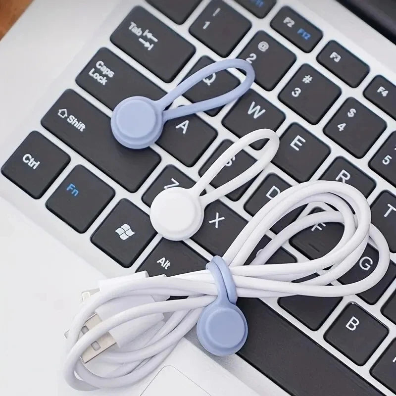 Desktop Silicone Cable Organizer Clips