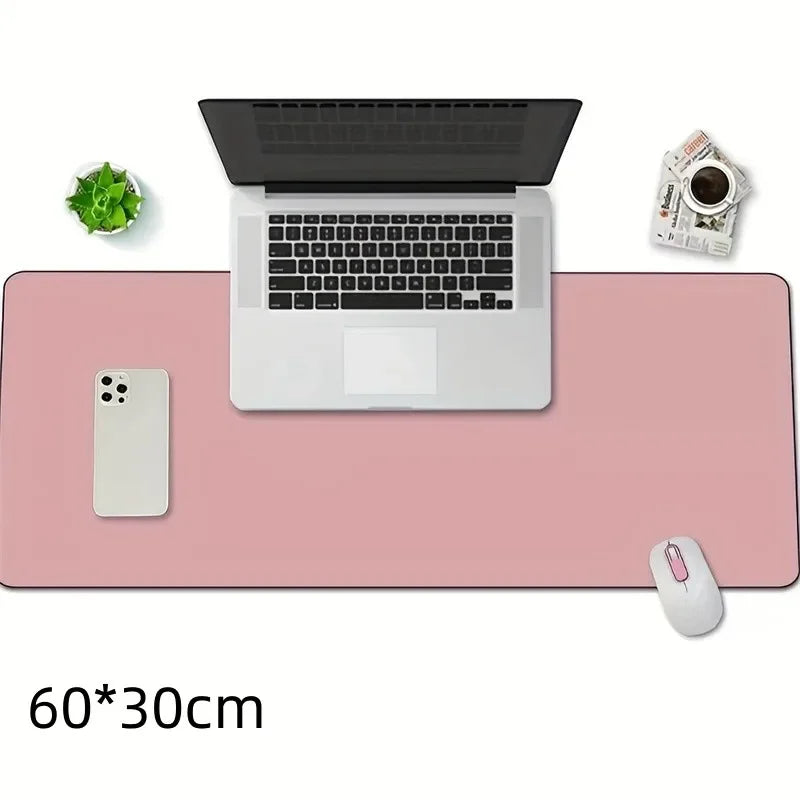 Minimalist PU Leather Desk Mat