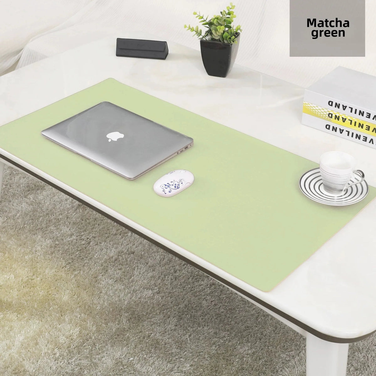 Minimalist PU Leather Desk Mat
