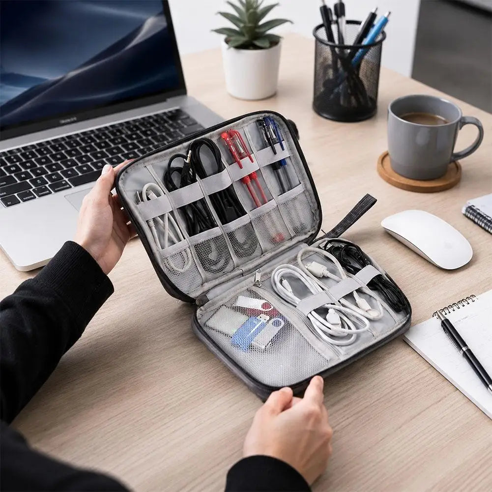 Portable Electronics Travel Pouch