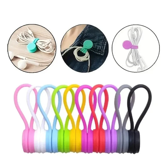Desktop Silicone Cable Organizer Clips