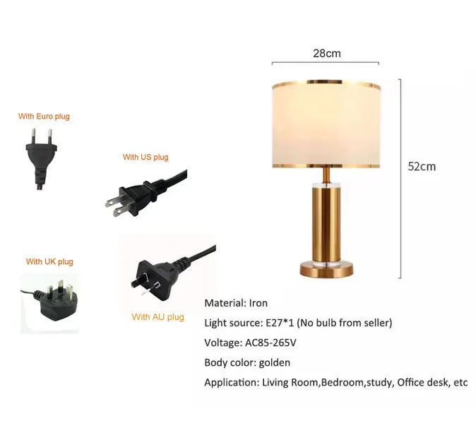 Modern Touch-Control Bedside Lamp