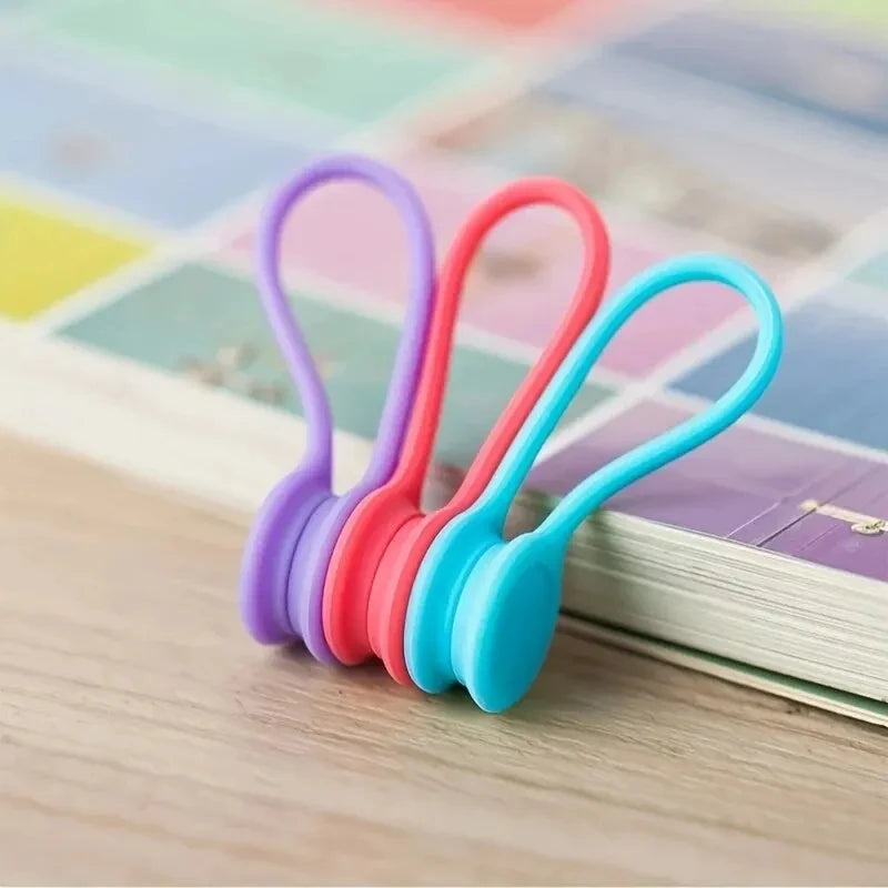 Desktop Silicone Cable Organizer Clips