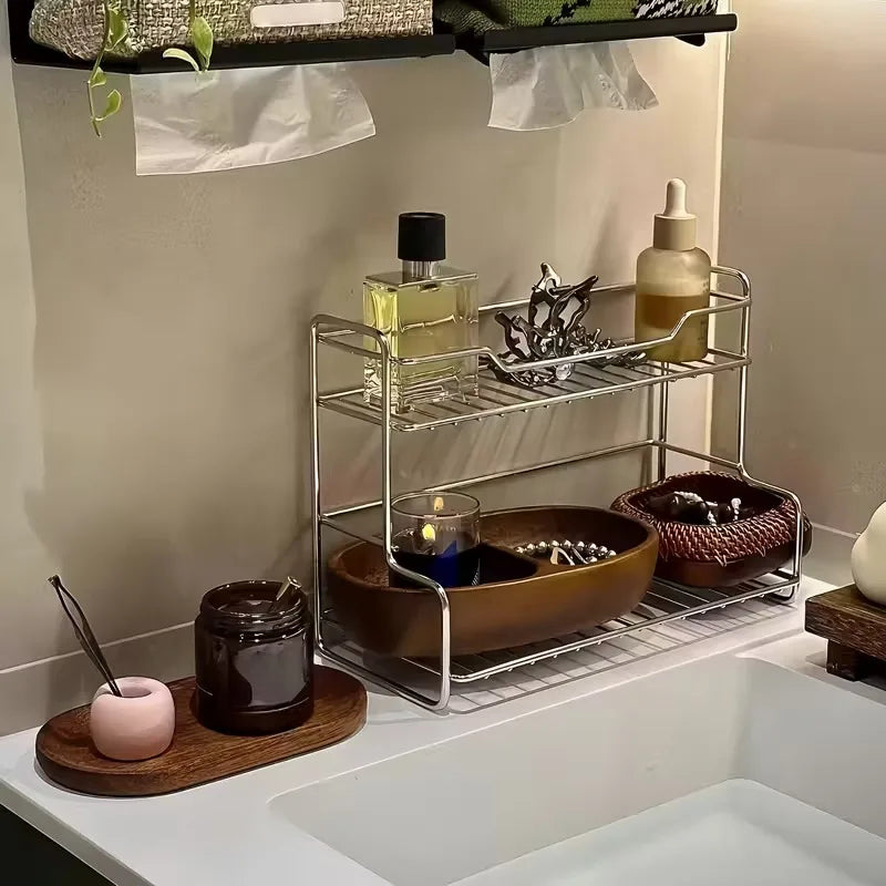 Compact Stainless Steel Kitchen Rack