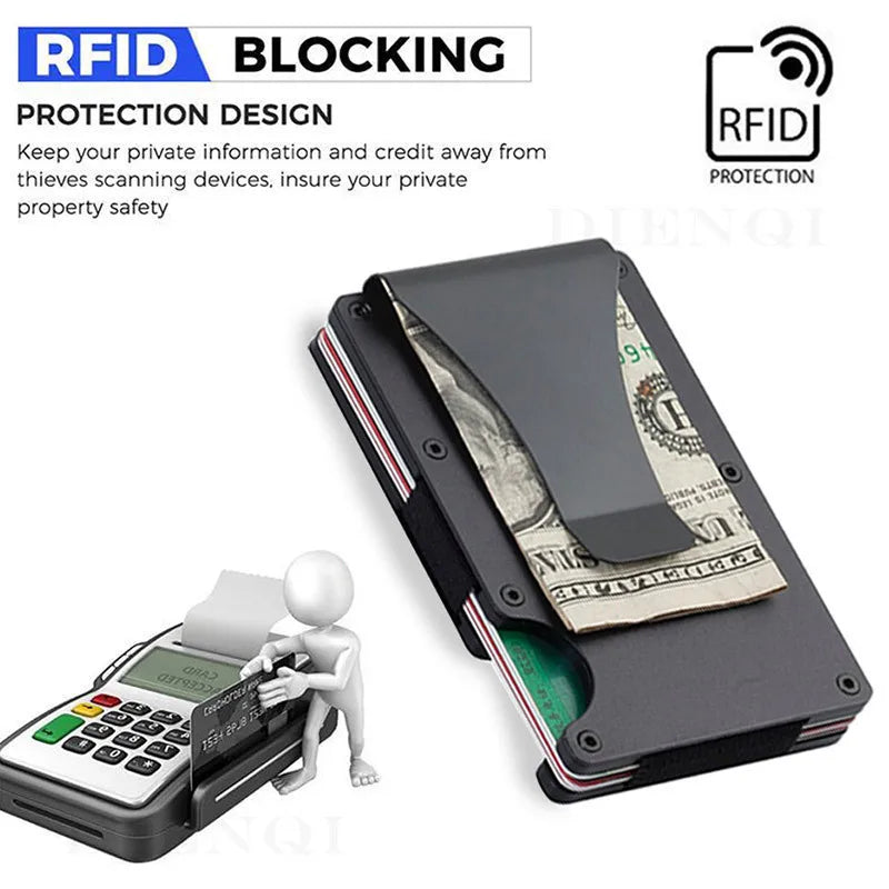 Slim RFID Blocking Minimalist Wallet
